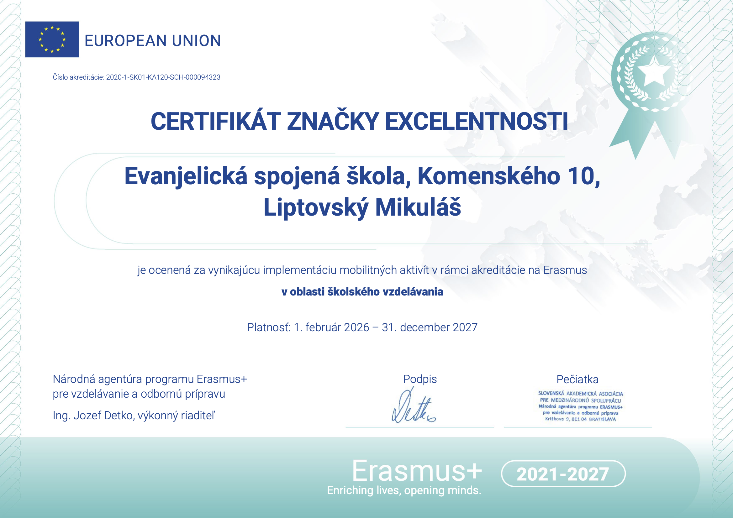 Značka excelentnosti Erasmus+